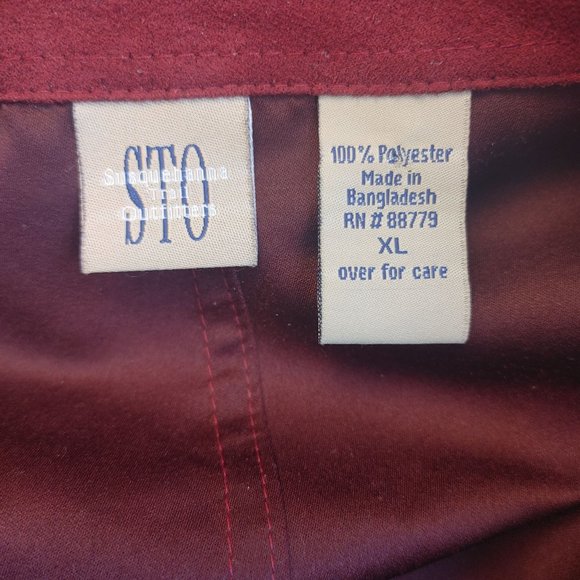 Susquehanna Trail Outfitters Men's Red Long Sleeve Button Down Top XL - Picture 3 of 3